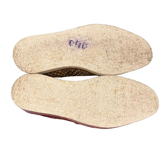 Free People Women's Snake Eyes Brown Ivory Velvet Textured Loafers 37-6/6.5 - Picture 7 of 8